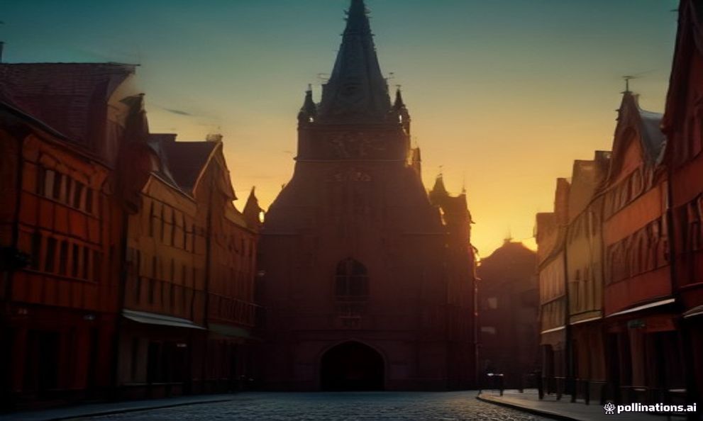 Mariacka Street in Gdańsk lined with amber workshops, gothic gables and gargoyle drain spouts.