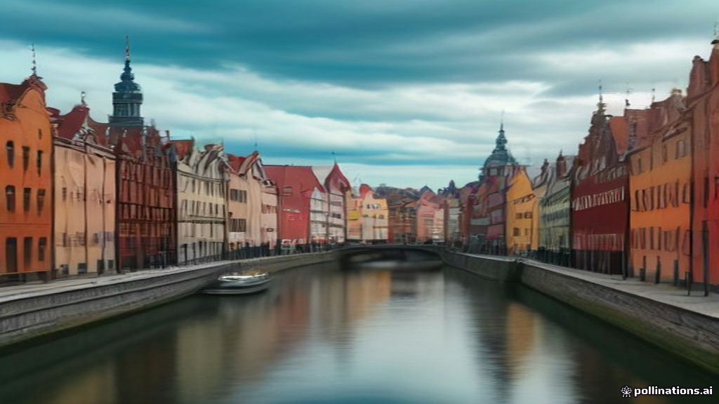 The medieval wooden Crane on the Motława river in Gdańsk, now part of the National Maritime Museum