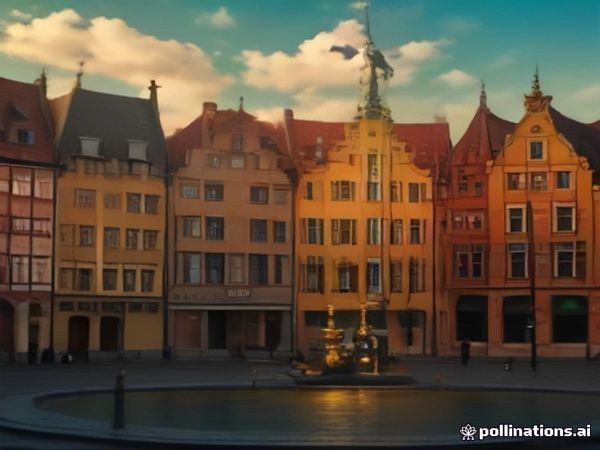Gdansk Long Market colorful gabled houses Neptune fountain
