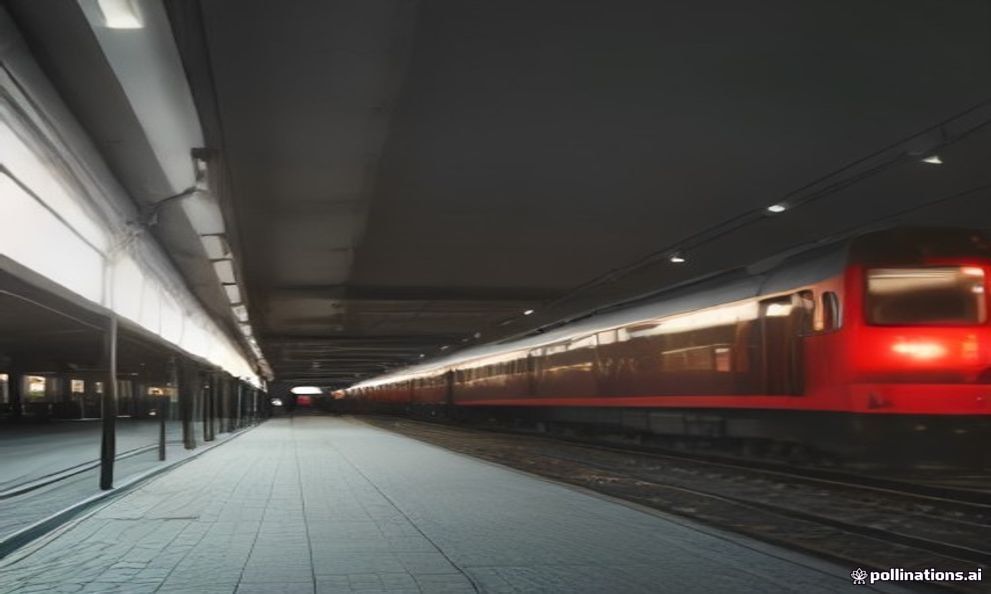 Gdansk SKM commuter train at platform station modern Poland Tricity travel