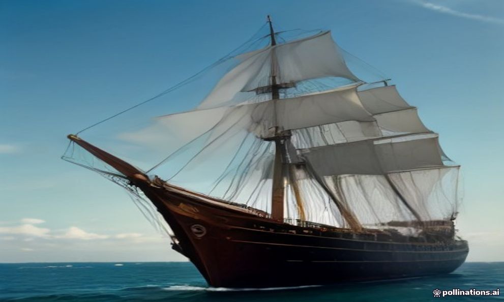 A historic three-masted sail-training frigate moored on the South Pier in Gdynia harbour under a clear sky.