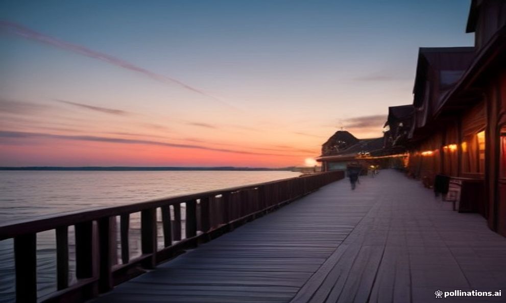 Sopot pier stretching into the Baltic at sunset, the longest wooden pier in Europe.